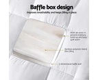 Giselle Bedding Mattress Topper Pillowtop Bamboo Cot