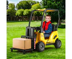 Rigo Kids Electric Ride On Car Forklift Loader Toys Cars Horn Remote 12V Yellow