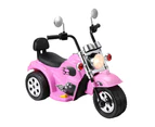 Rigo Kids Ride On Car Motorcycle Motorbike Electric Toys Horn Music 6V Pink