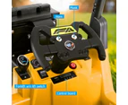 Rigo Kids Electric Ride On Car Forklift Loader Toys Cars Horn Remote 12V Yellow