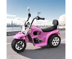 Rigo Kids Ride On Car Motorcycle Motorbike Electric Toys Horn Music 6V Pink