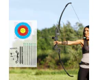 Everfit 55lbs Bow Arrow Set Recurve Takedown Archery Hunting for Beginner Green