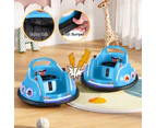 Kids Ride On Car Bumper Electric Toys Cars Light Remote Angry Birds Sticker Blue