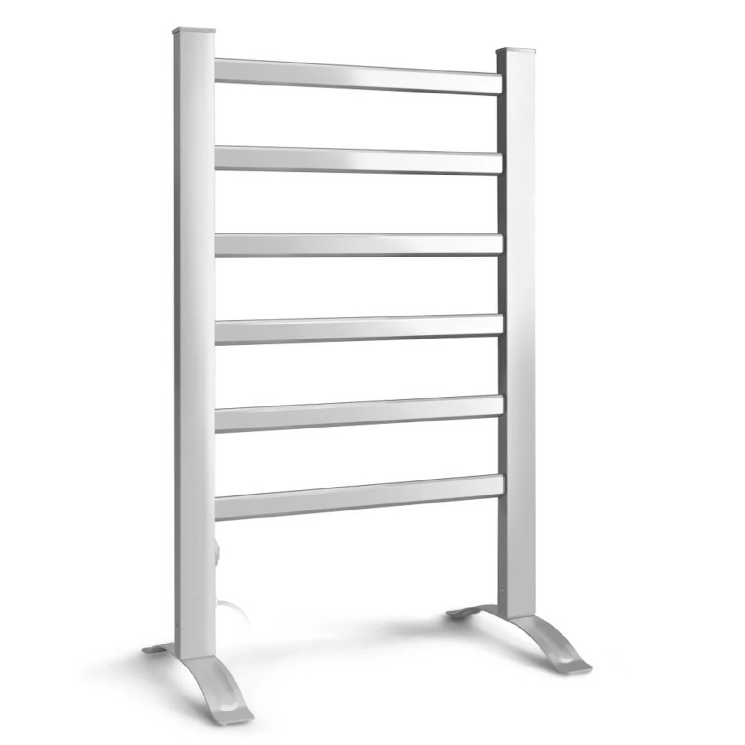 Electric Heated Towel Rail Rack Rails Freestanding 6 Bars