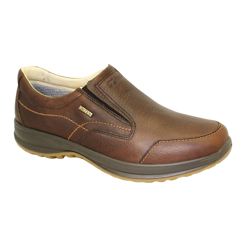 Grisport Mens Melrose Waxy Leather Walking Shoes (Brown) - GS111