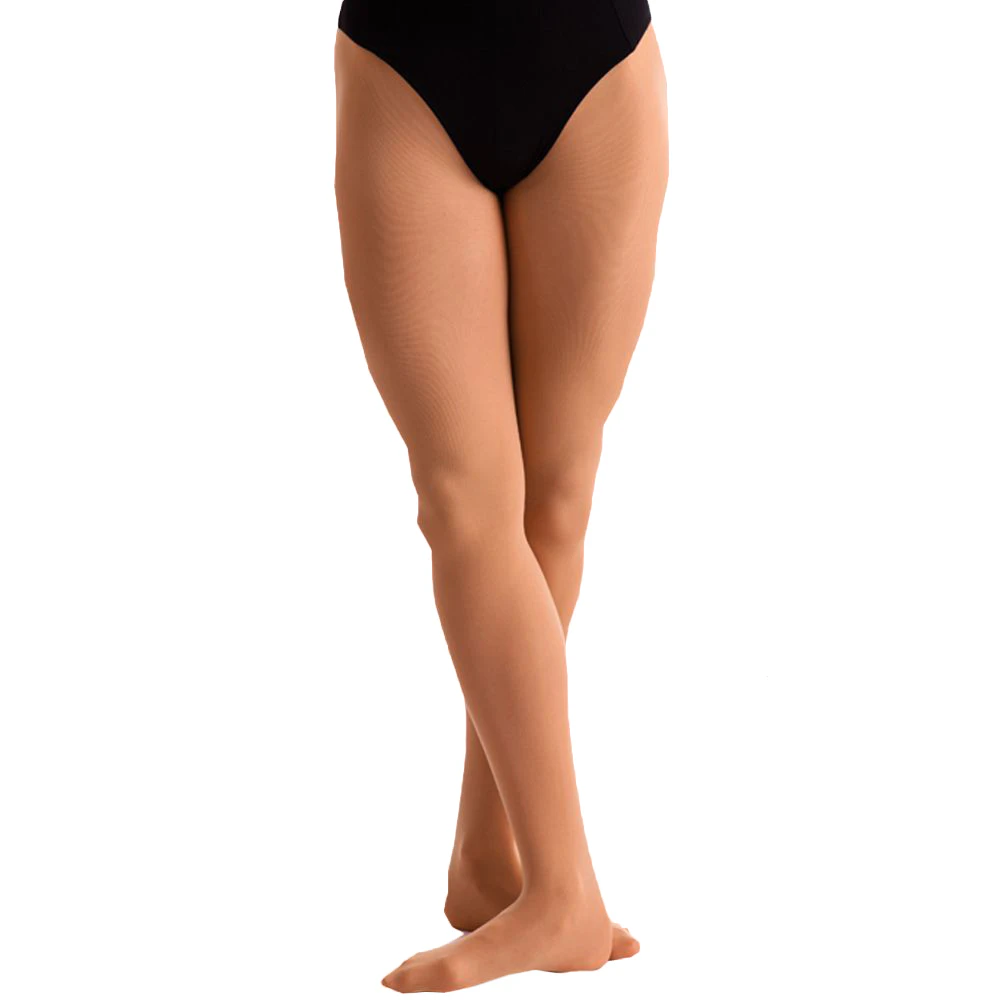 Silky Dance Womens High Performance Convertible Toe Dance Tights (Tan) - LW481