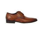 Debenhams Mens Hawkins Leather Derby Shoes (Tan) - DH6307