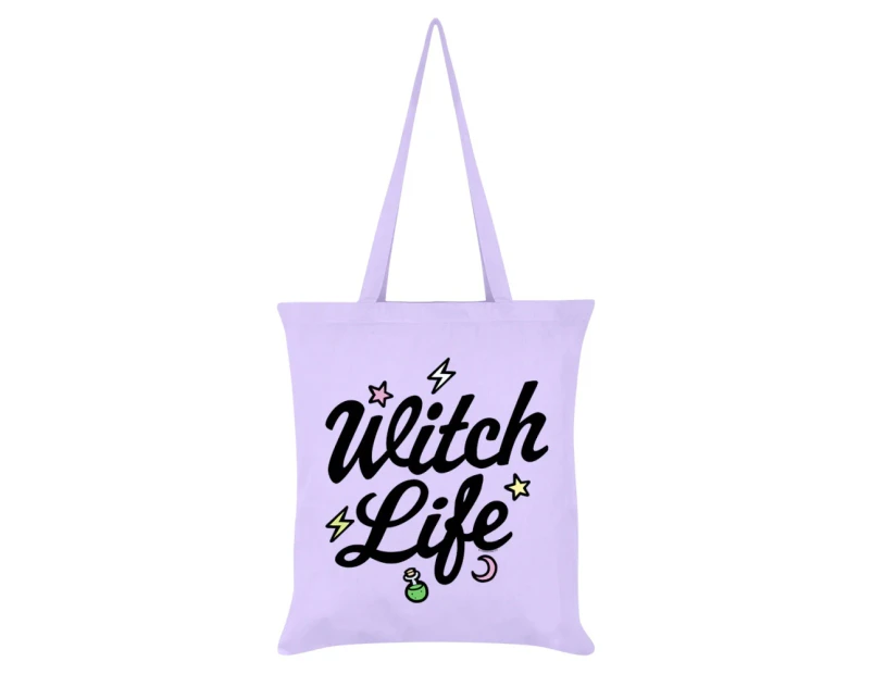 Grindstore Witch Life Tote Bag (Lilac/Black) - GR5093