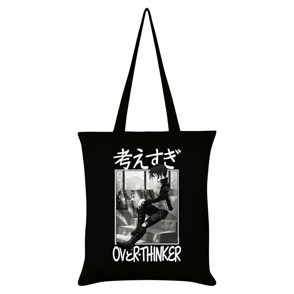 Tokyo Spirit Over-Thinker Tote Bag (Black/White/Grey) - GR5542