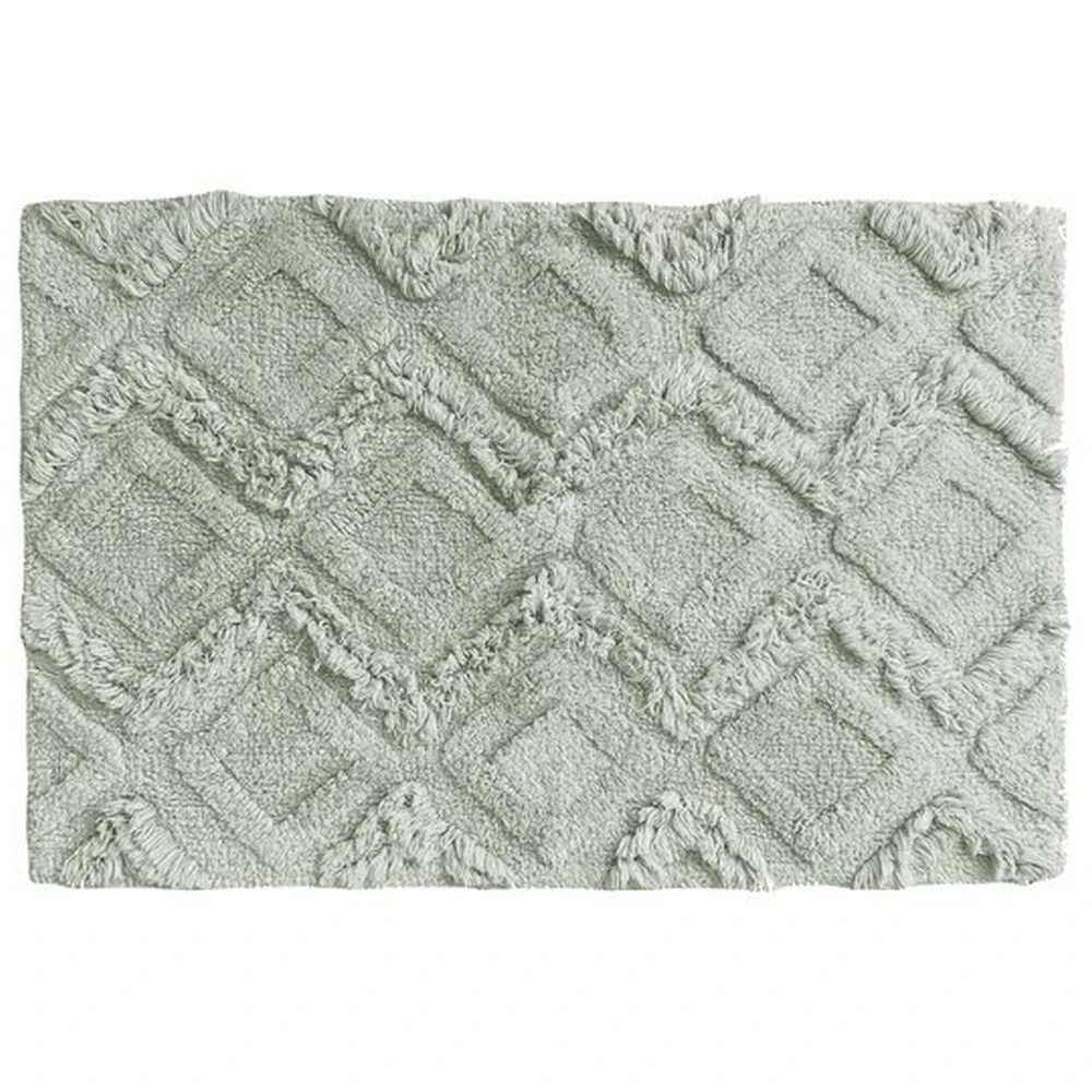 The Linen Yard Diamond Tufted Bath Mat (Moonbeam) - RV2476