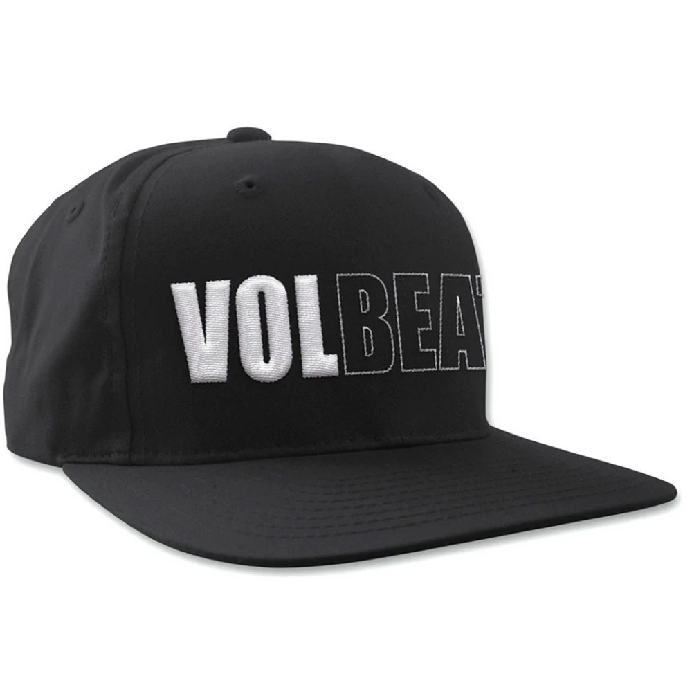 Volbeat Unisex Adult Logo Snapback Cap (Black/White) - RO8339