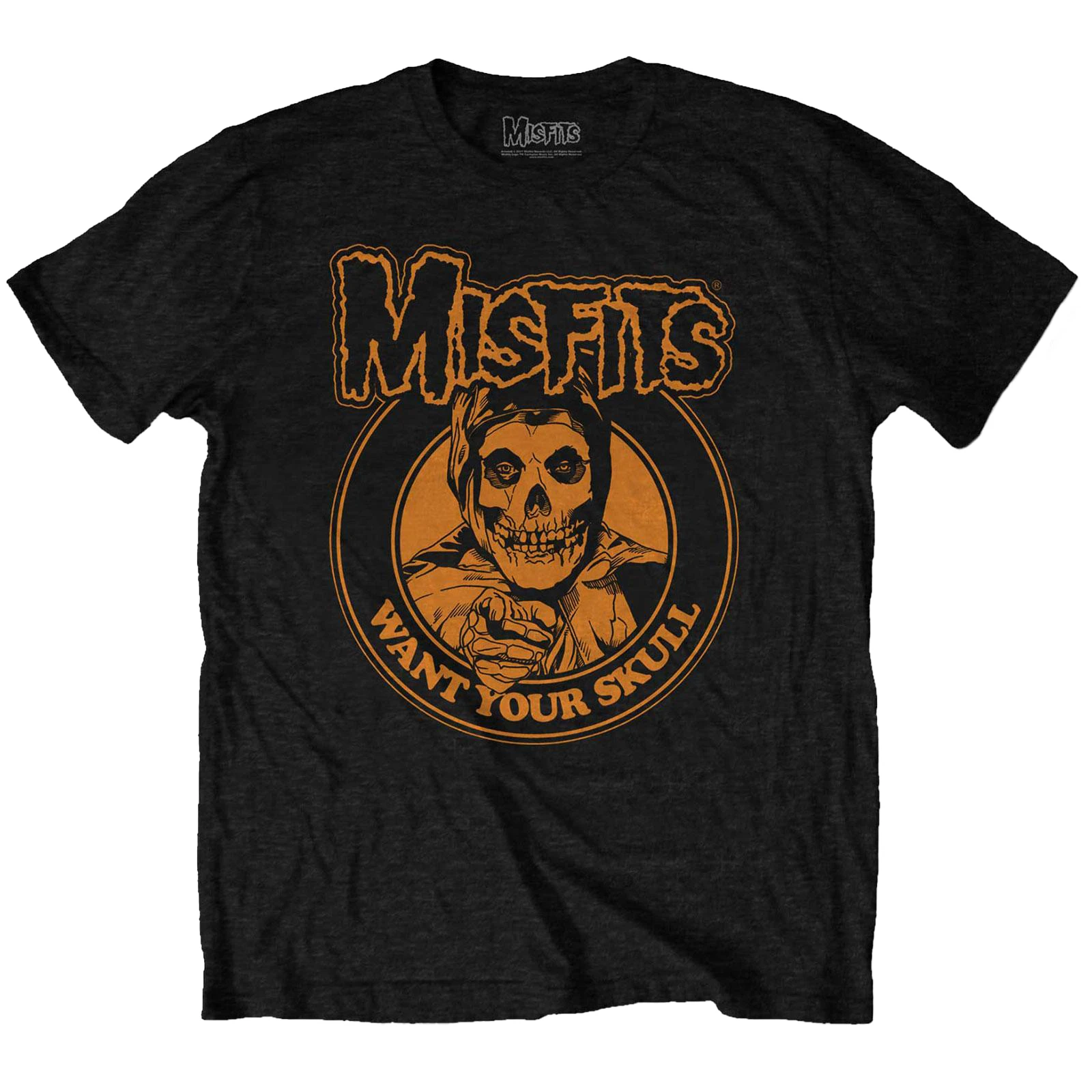 Misfits Unisex Adult Want Your Skull Cotton T-Shirt (Black) - RO3513