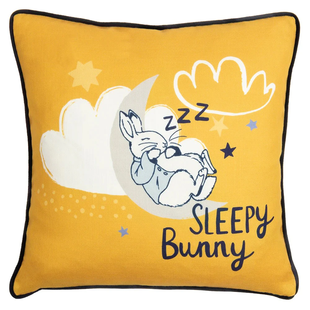 Peter Rabbit Sleepy Head Cushion Cover (Ochre) - RV2939