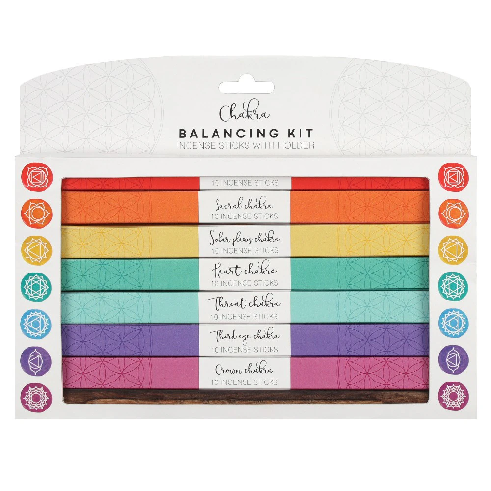 Something Different Chakra Incense Balancing Kit (Pack Of 7) (Rainbow) - SD2432