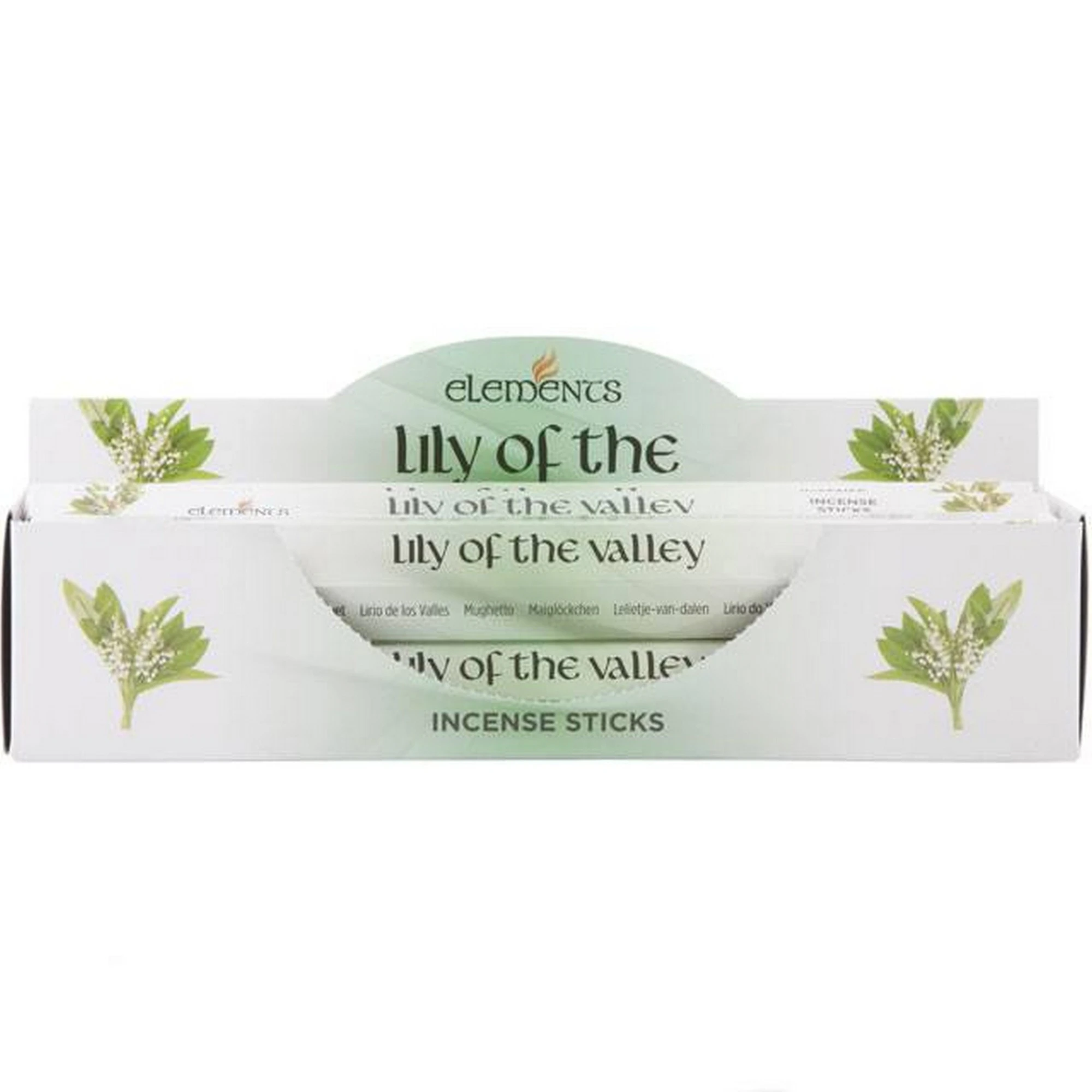 Elements Lily Of The Valley Incense Sticks (6 Packs) (White/Green) - SD1386