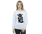 Star Wars Womens Yoda One For Me Sweatshirt (Sports Grey) - BI38399