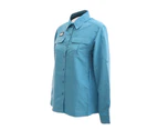 Ridgeline Basa UPF 50 Womens Long Sleeve Shirt Blue XS - Blue