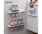 Slipper Holder Bathroom Home Wall Hanger Shelf Rack Storage Shoes Organizer Au