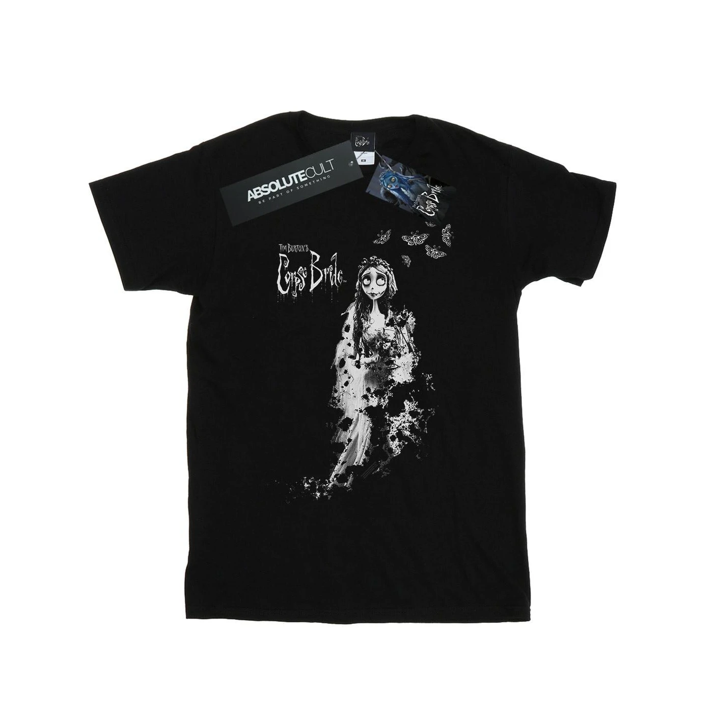 Corpse Bride Boys Distressed Bride T-Shirt (Black) - BI51740