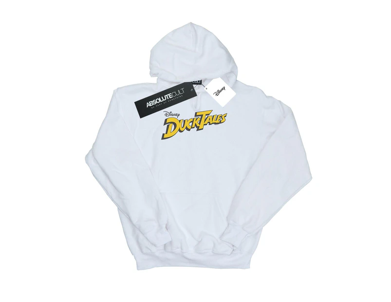 Disney Girls Duck Tales Logo Hoodie (White) - BI5618