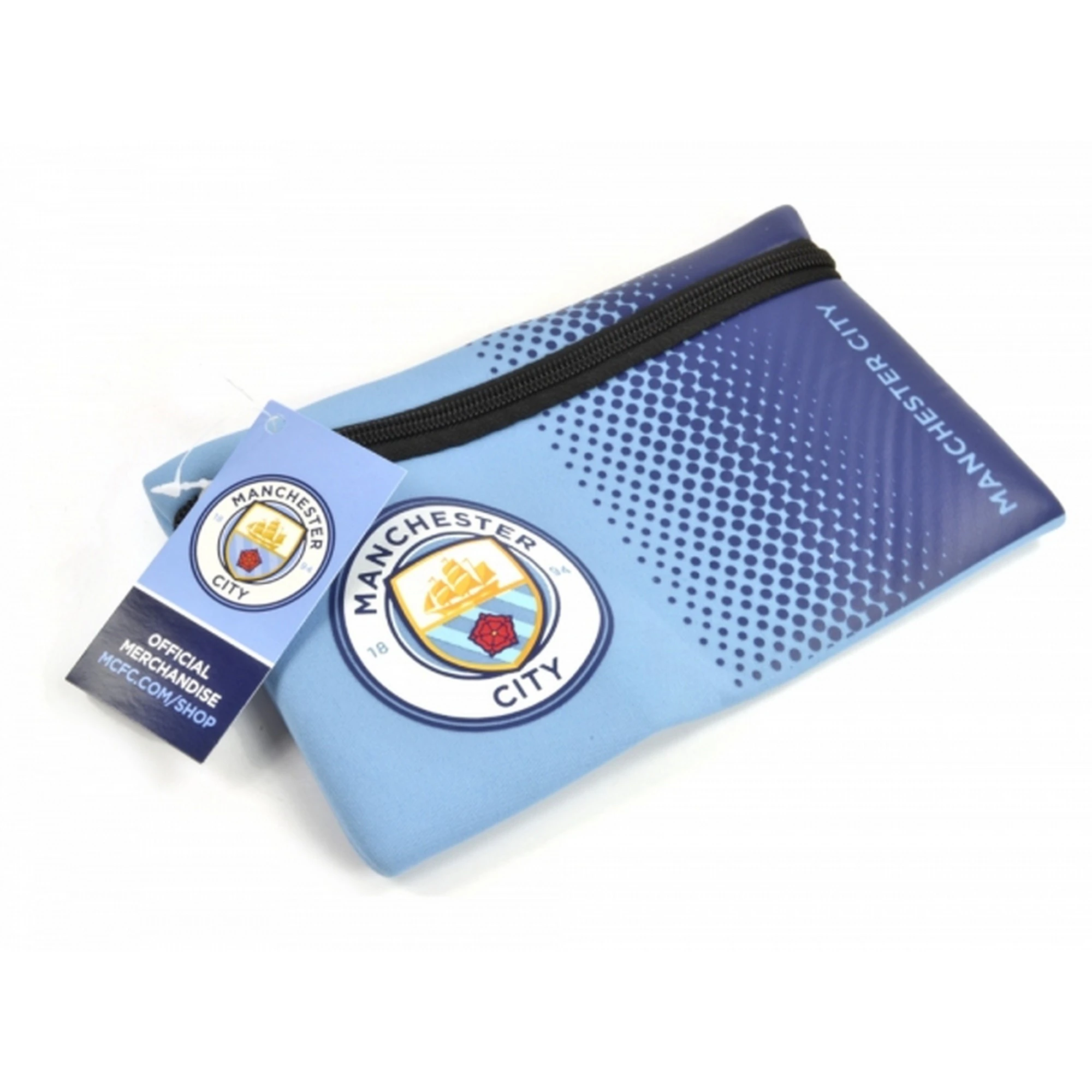 Manchester City FC Official Football Fade Design Pencil Case (Light Blue/Blue) - BS790