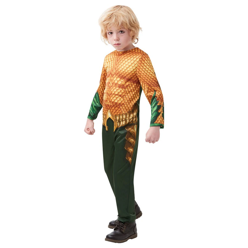 Aquaman Childrens/Kids Costume (Gold/Green) - BN4861