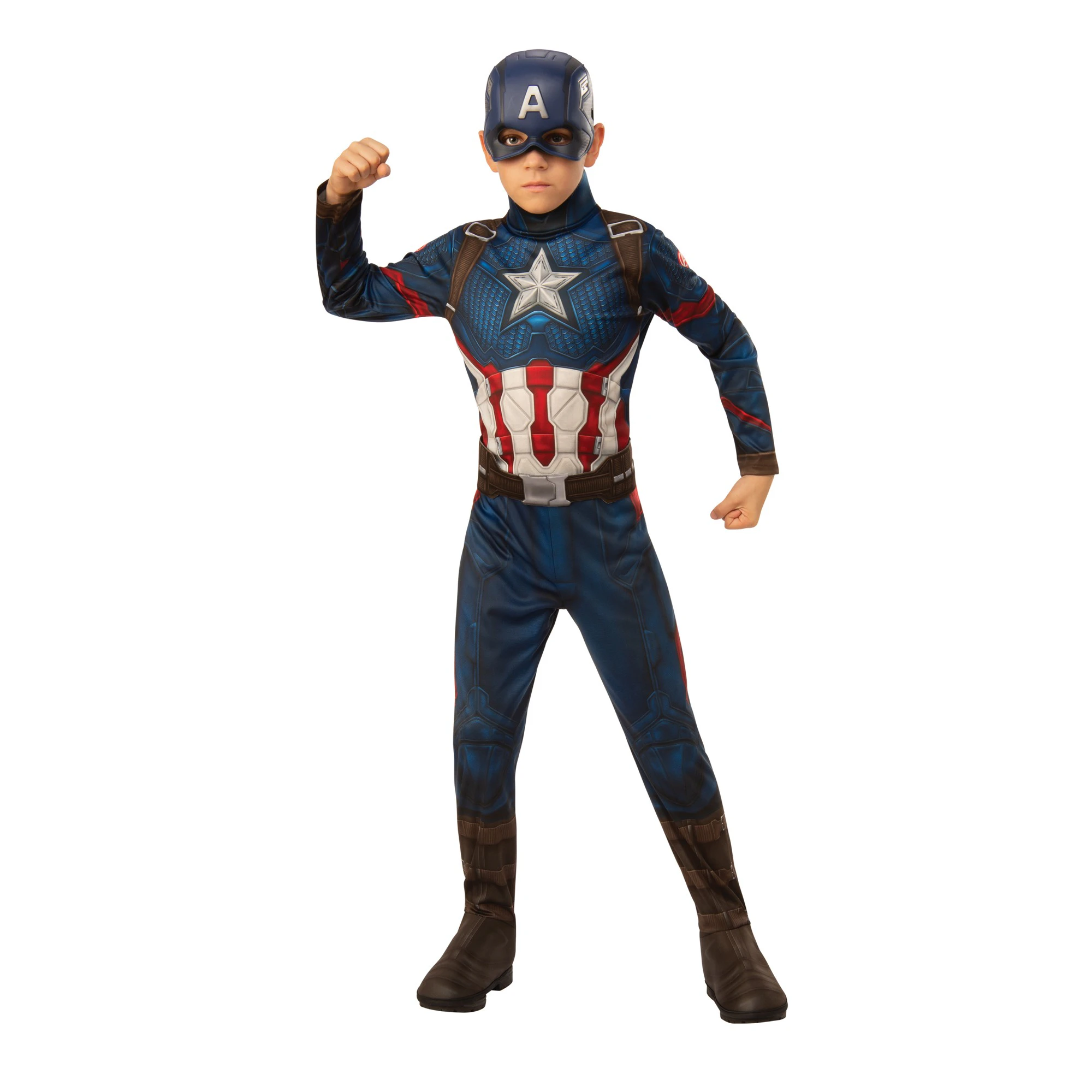 Captain America Boys Costume (Blue/Red) - BN4796