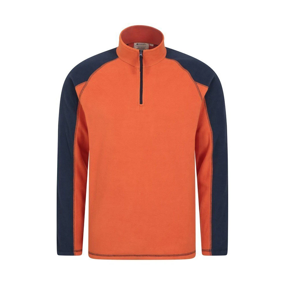 Mountain Warehouse Mens Ashbourne Fleece Top (Orange) - MW136