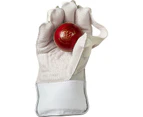 Gunn And Moore Mens 606 Leather Palm 2023 Wicket Keeper Gloves (White) - CS1607