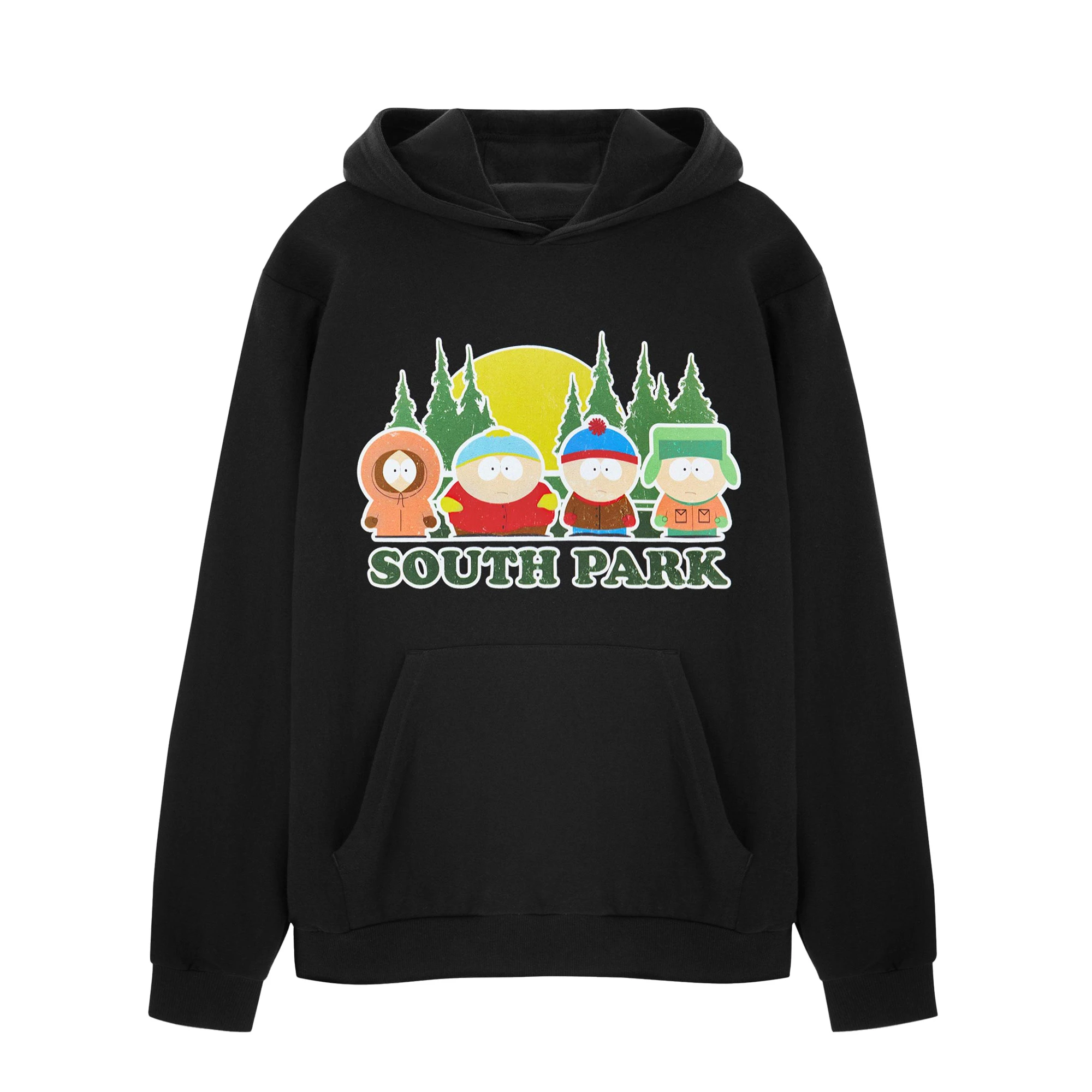 South Park Mens Line Up Hoodie (Black) - NS8346