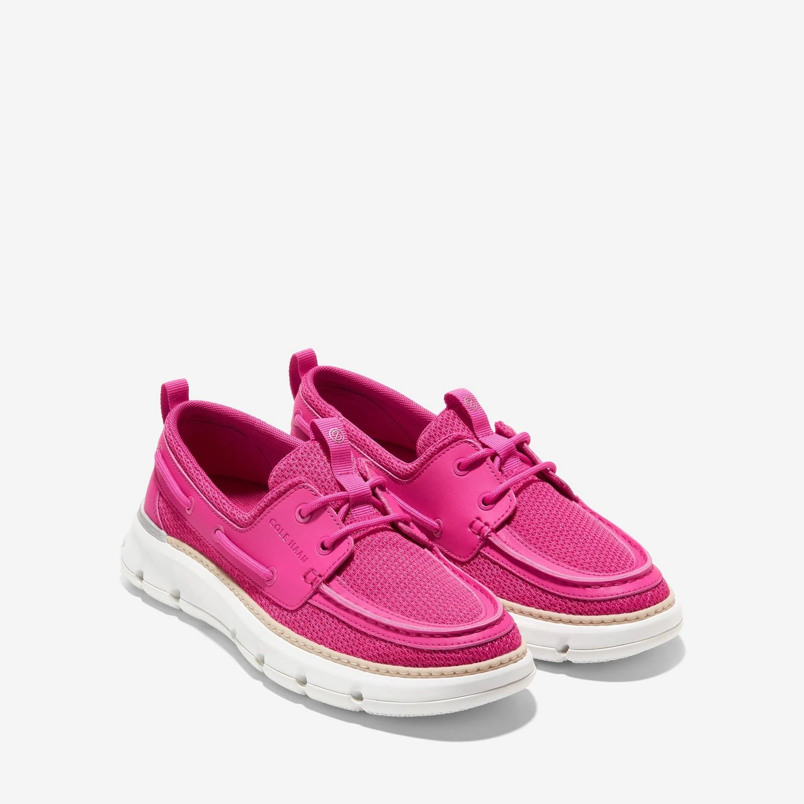 Cole Haan Womens 4.ZeroGrand Regatta Trainers (Pink Peacock/Grey/Optic White) - FS10699