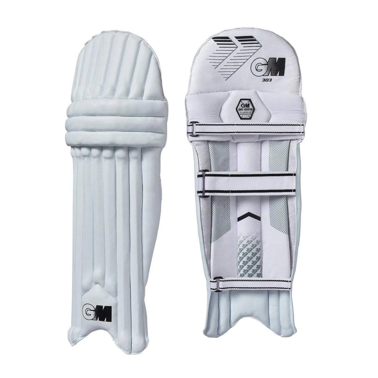 Gunn And Moore Childrens/Kids 303 2023 Cricket Batting Pads (White) - CS1569