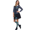 Harry Potter Womens Slytherin Costume Top (Blue) - BN4665