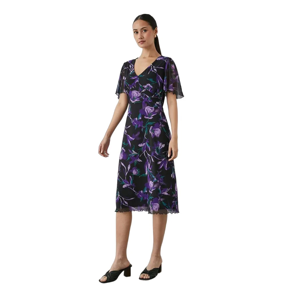 Principles Womens Midi Dress (Purple) - DH6168