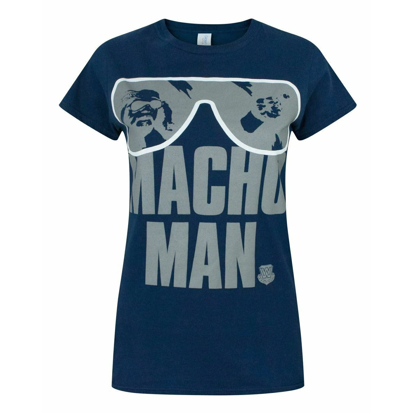 WWE Womens Macho Man Randy Savage T-Shirt (Blue) - NS5617