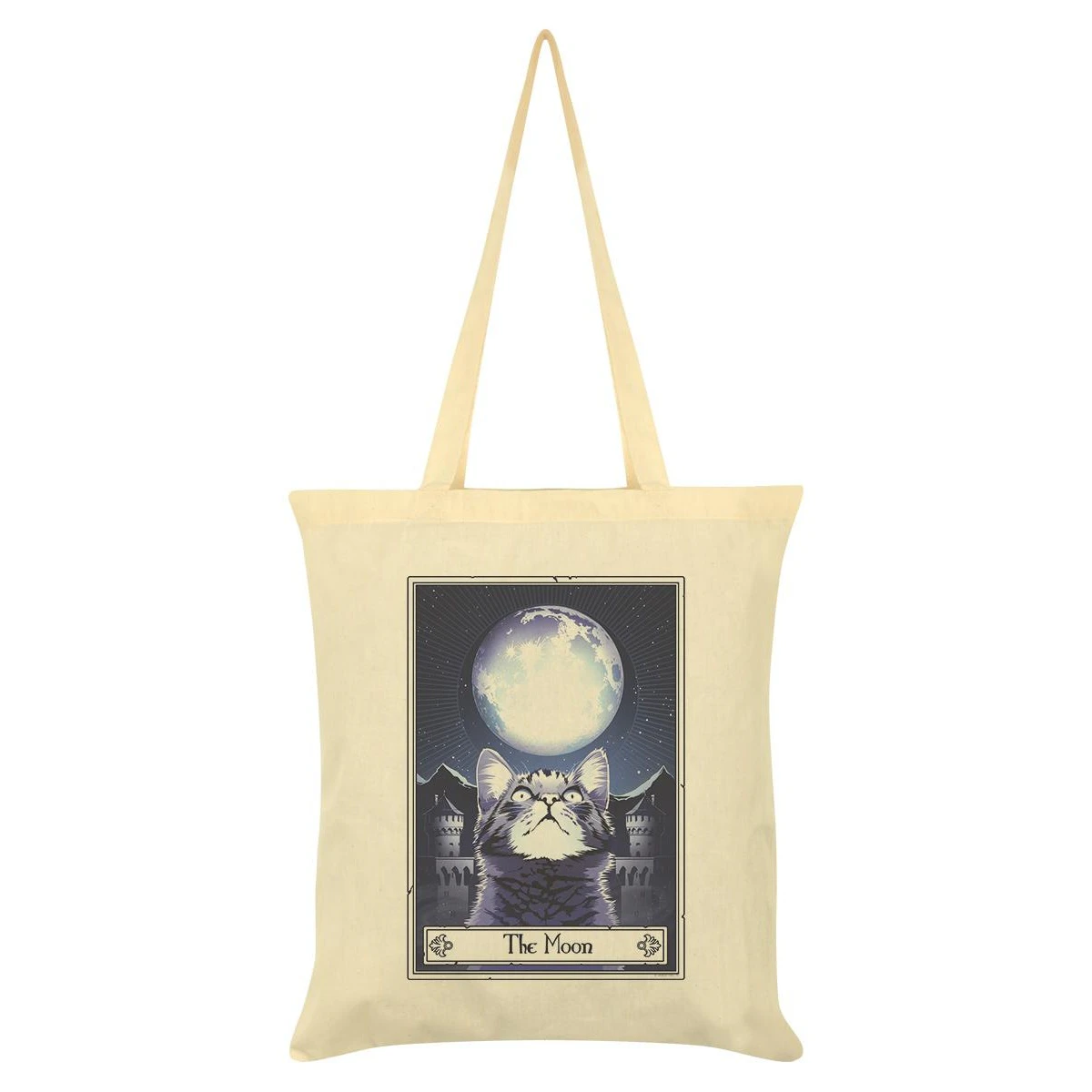 Deadly Tarot The Moon Felis Tote Bag (Cream) - GR2723