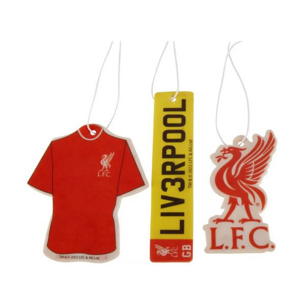 Liverpool FC Car Air Freshener (Pack of 3) (Red/Yellow/White) - BS3420