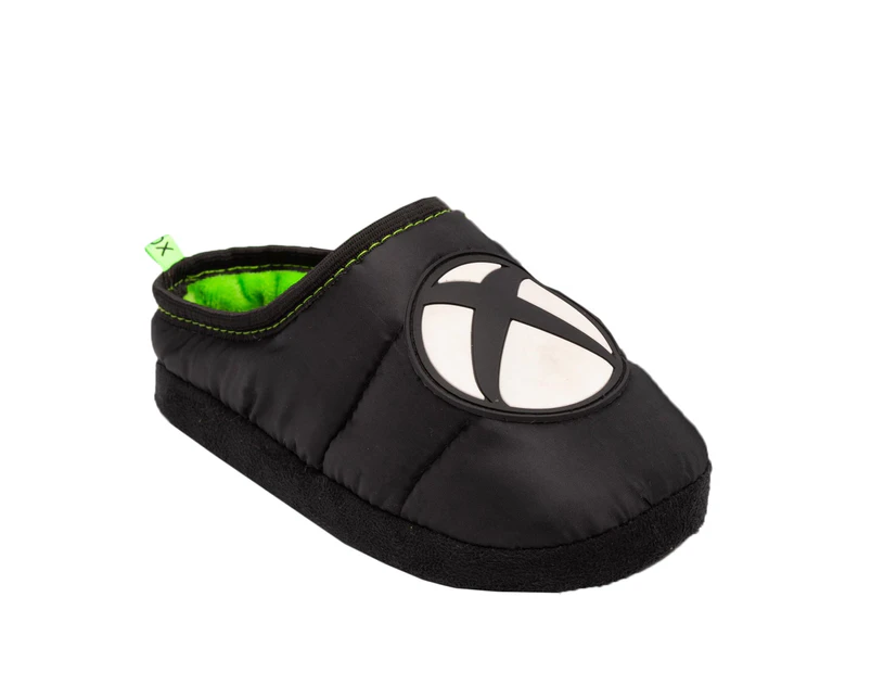 Xbox Boys Slippers (Black/White/Green) - NS6535