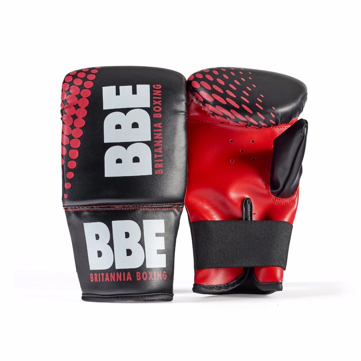 BBE Unisex Adult FS Boxing Mitts (Black/Red) - MQ848