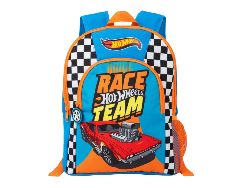 Hot Wheels Childrens/Kids Race Team Backpack (Blue/Orange) - NS7551