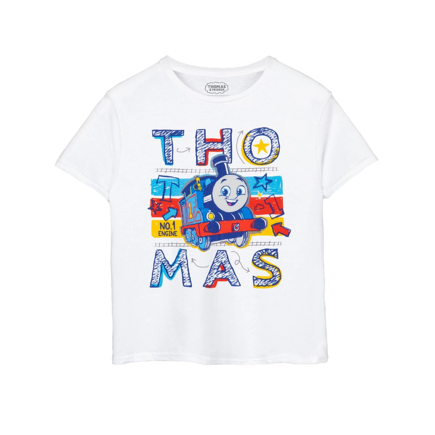 Thomas And Friends Childrens/Kids No.1 Engine T-Shirt (White) - NS7956