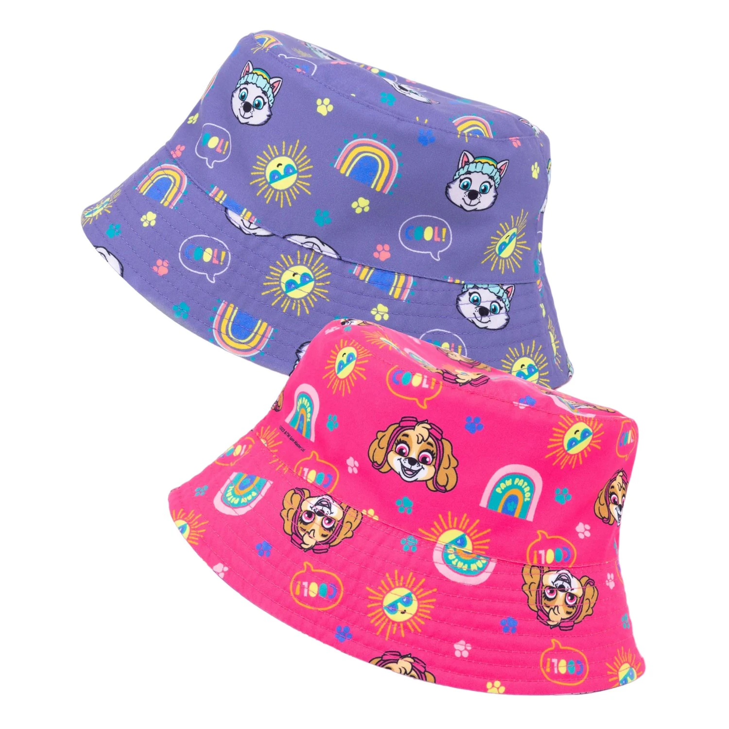 Paw Patrol Girls Reversible Bucket Hat (Pink/Purple) - NS7283