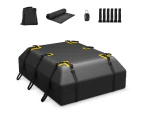 Costway 595L Car Roof Bag Waterproof Rooftop Cargo Carrier w/Non-slip Mat,Storage Bag, Coded Lock