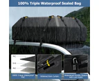 Costway 425L Car Roof Bag Waterproof Rooftop Cargo Carrier w/Non-slip Mat,Storage Bag, Coded Lock