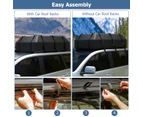 Costway 595L Car Roof Bag Waterproof Rooftop Cargo Carrier w/Non-slip Mat,Storage Bag, Coded Lock