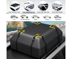 Costway 425L Car Roof Bag Waterproof Rooftop Cargo Carrier w/Non-slip Mat,Storage Bag, Coded Lock