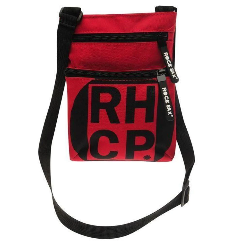 Rock Sax Red Square Red Hot Chili Peppers Crossbody Bag (Red/Black) - NS5816