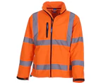 Yoko Unisex Adult Hi-Vis Soft Shell Jacket (Orange) - PC5608