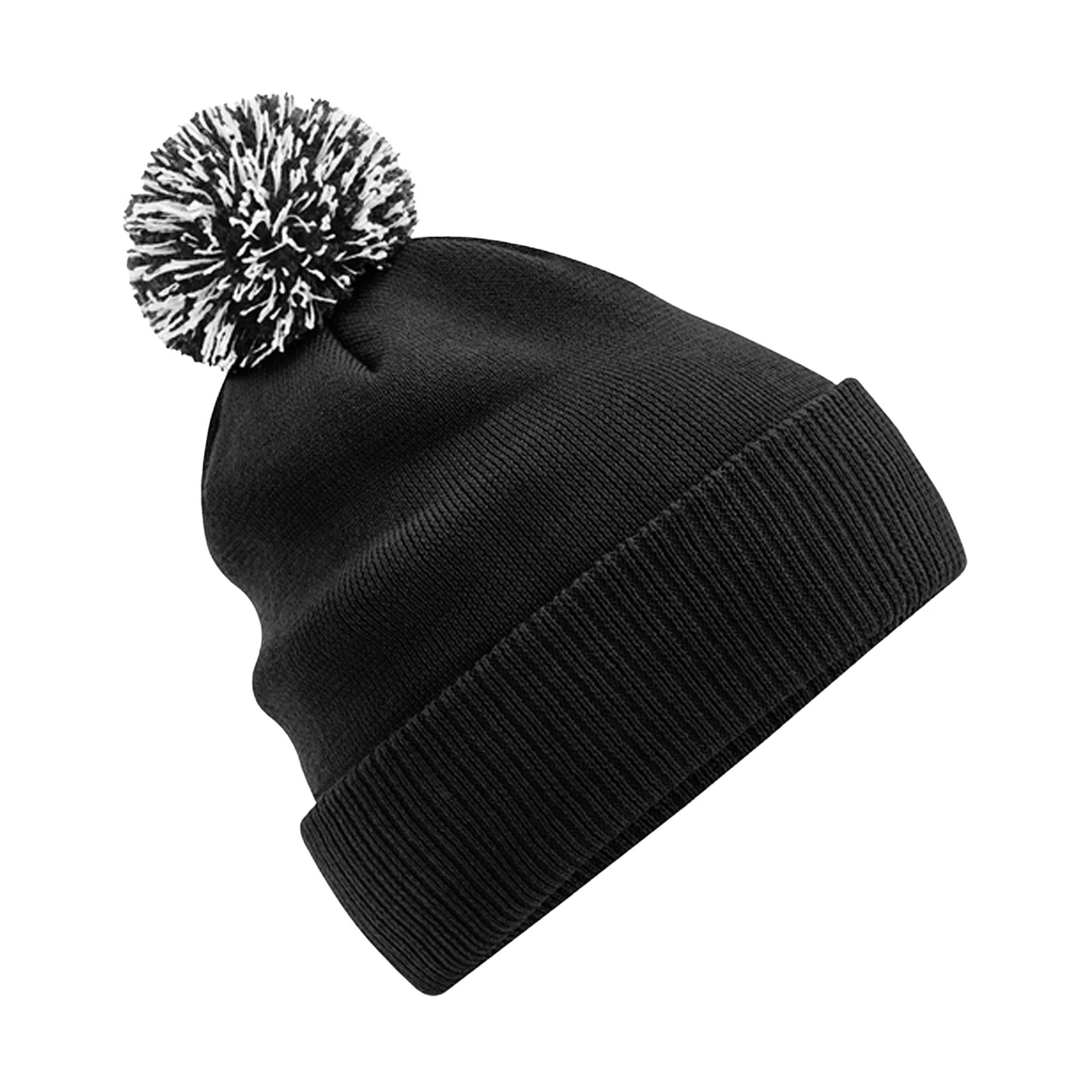 Beechfield Snowstar Recycled Beanie (Black/White) - PC4699