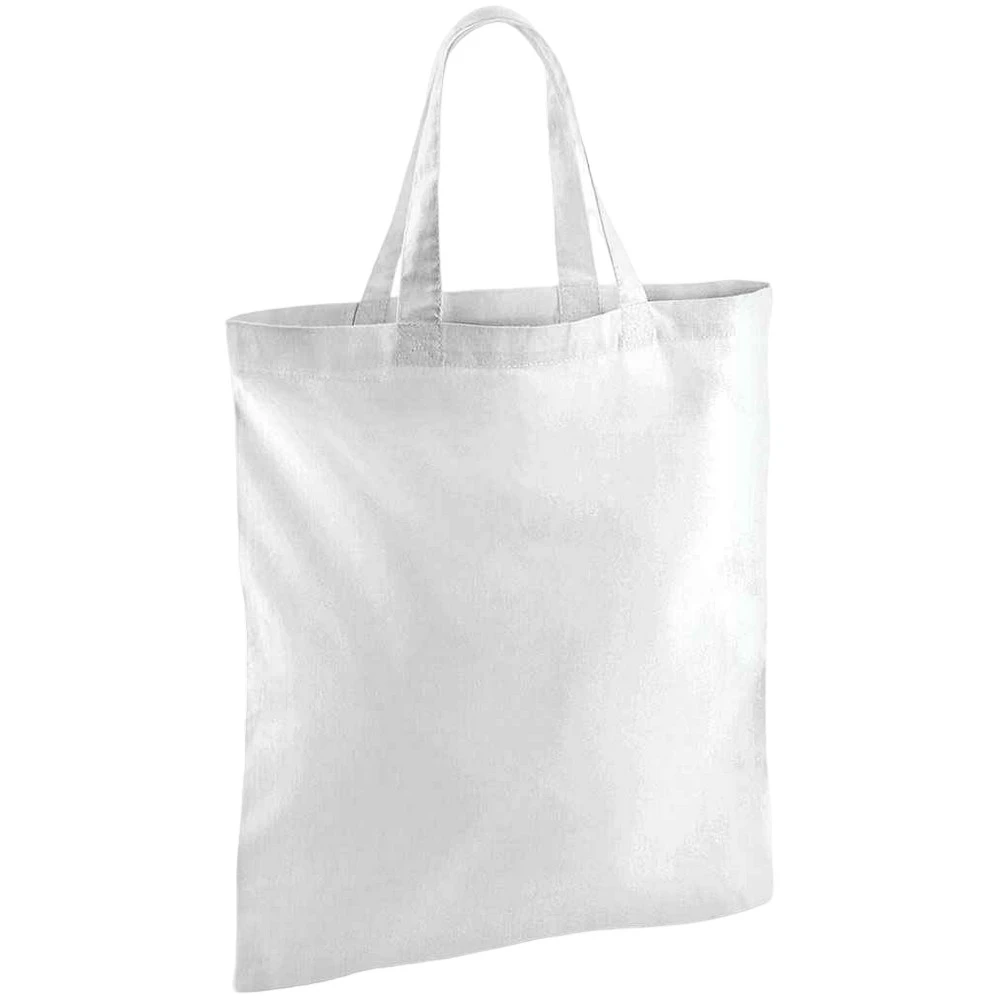 Westford Mill Short Handle Tote Bag (White) - PC6390